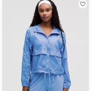 NWT Lululemon Hood-Lite Relaxed-Fit Jacket • Cool Blue • Lightweight Windbreaker